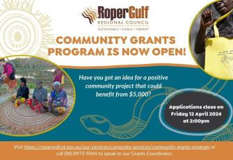 Community Grants Program poster 23-24