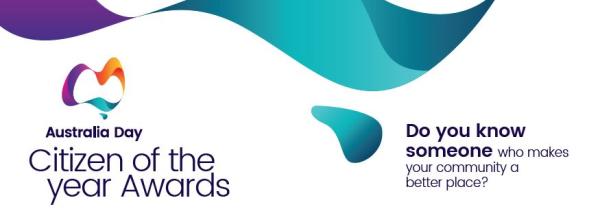 Australia Day COTY Awards graphic