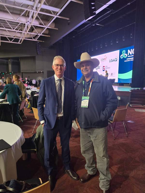 Mayor with ABC Journalist David Speers