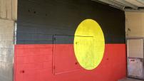 Aboriginal Flag Mural Borroloola